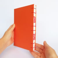 Image 4 of A5 Drawing Sketchbook - Orange sun pattern - Version 2