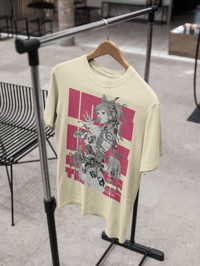 Image 2 of Hibiki Art Wear X INKINK Crossover RED Box Cut T-Shirt