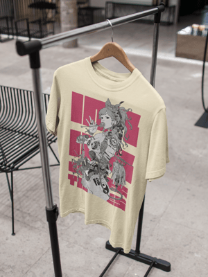 Image of Hibiki Art Wear X INKINK Crossover RED Box Cut T-Shirt