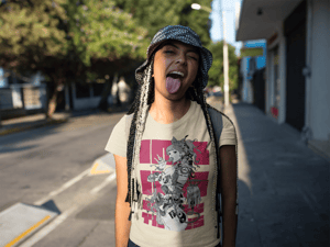 Image of Hibiki Art Wear X INKINK Crossover RED Box Cut T-Shirt