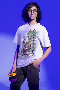 Image 3 of Hibiki Art Wear X INKINK Crossover White Box Cut T-Shirt