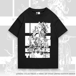 Image of Hibiki Art Wear X INKINK Crossover Black Box Cut T-Shirt