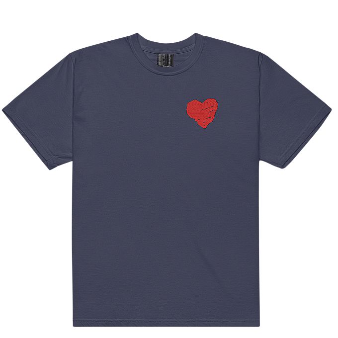 Image of WITH LOVE OG NAVY TEE