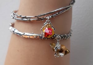 Image of TREE OF SORROWS - Silver Birch Bangle (Branch)