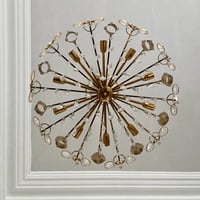 Image 2 of Large Gilt Brass Chandelier attributed to Palwa of Austria