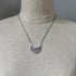 Sterling Silver Prairie Flower Crescent Necklace Image 4