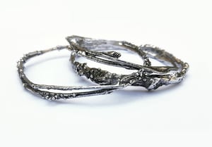 Image of TREE OF SORROWS - Silver Birch Bangle (Twig)