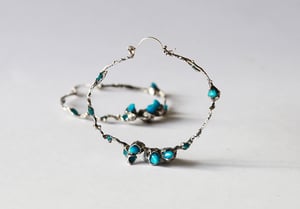 Image of NIGHT'S ATOLL Phosphorescent Hoop Earrings