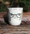 GREEN & BLACK GLASSES CUP