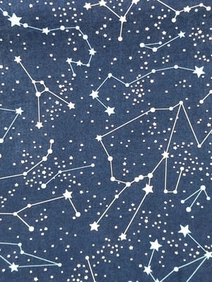 Image of Falda con tirantes constelaciones azul