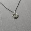 Teeny Tiny Sterling Silver Lotus Blossom Necklace
