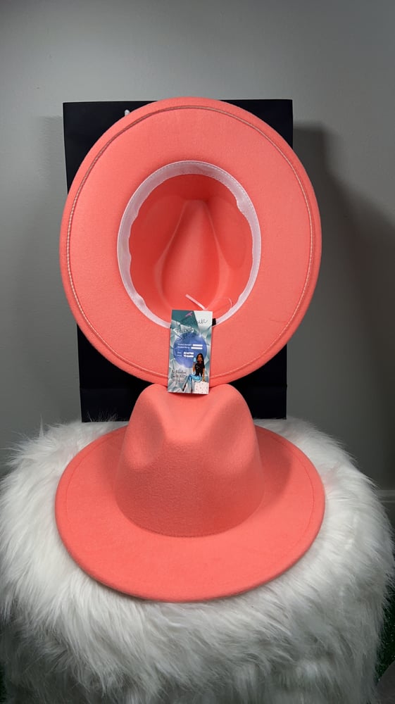 Image of Dirty Diana Fedora in Salmon