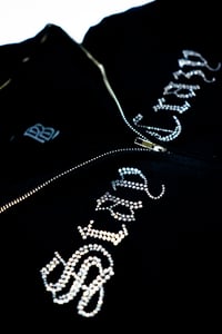 Image 4 of STAY CRAZY RHINESTONE ZIP UP