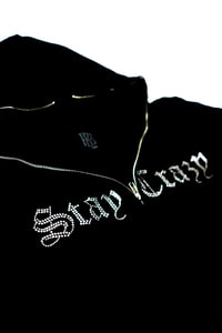Image 3 of STAY CRAZY RHINESTONE ZIP UP