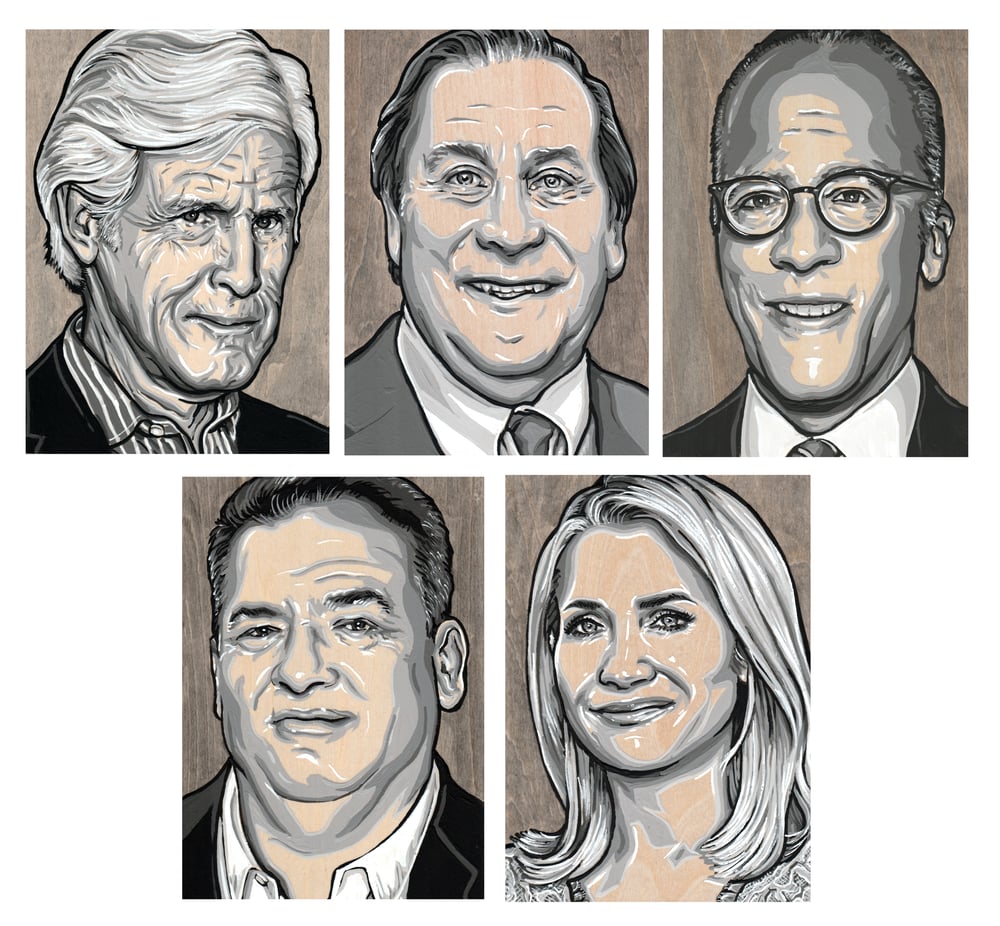 Dateline - Set of 5 - Original Paintings