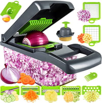 Vegetable Chopper, Pro Onion Chopper, Multifunctional 13 in 1 Food Chopper, Kitchen Vegetable Slicer