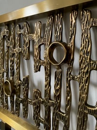 Image 3 of Headboard with Sculptural Panel - Model Benny - by Frigerio, 1970