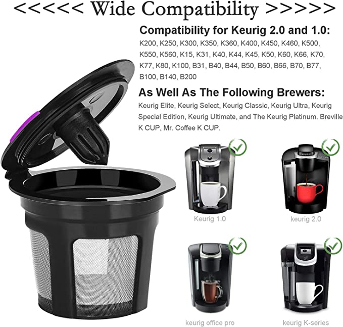 REUSABLE K-CUP. TEA-COFFEE INFUSER/STRAINER