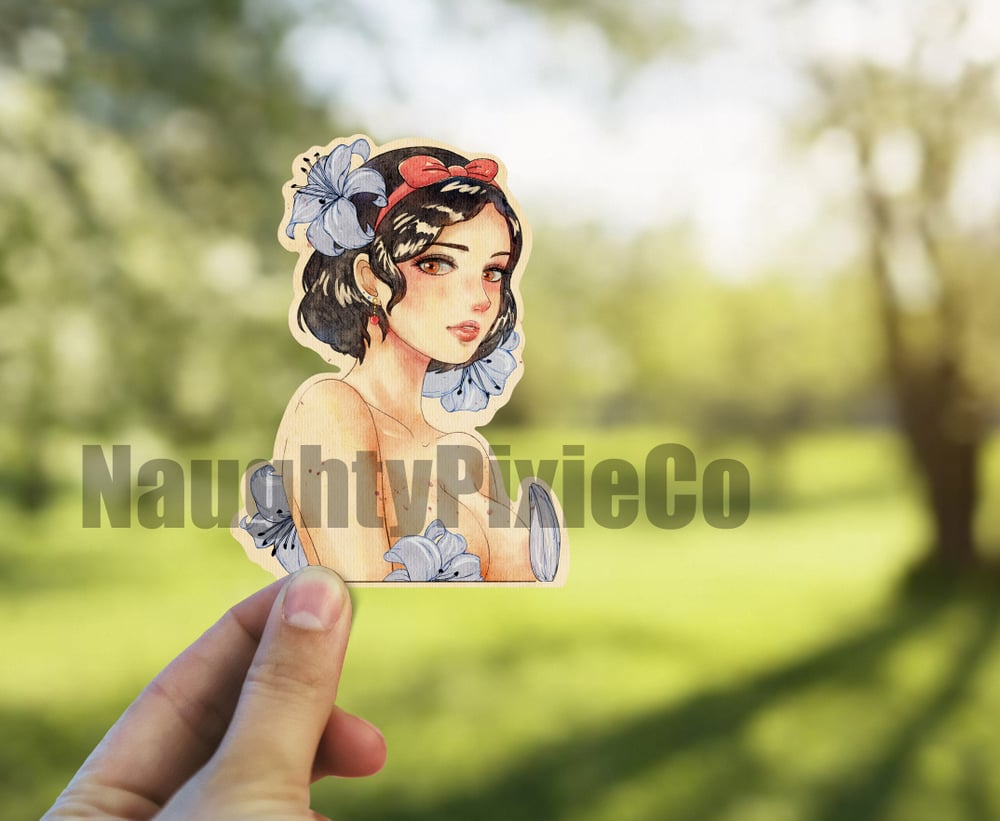 Image of Snow White Watercolor Sticker 