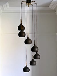 Image 2 of Cascade Chandelier with Brass Details (Reserved)