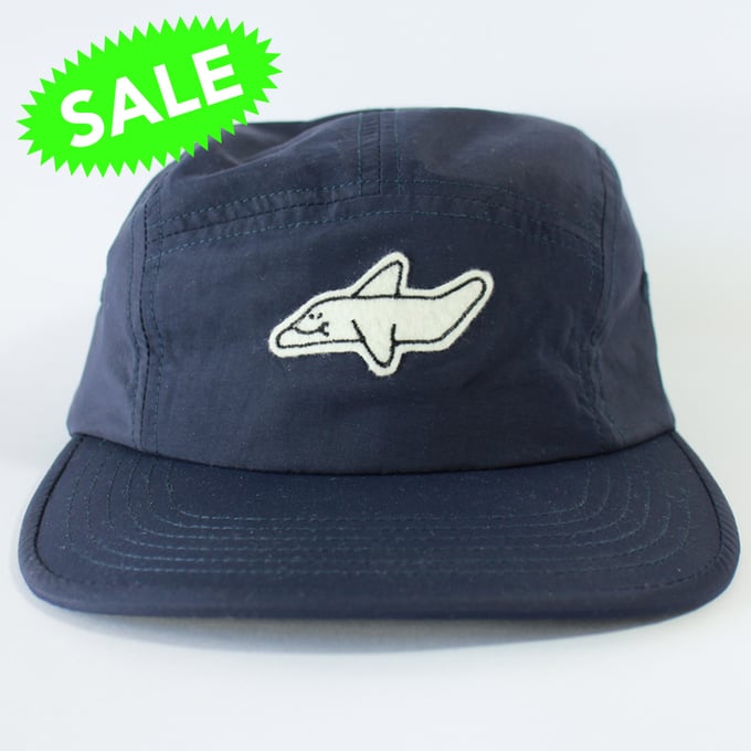 Image of Eddy airplane - 5 panel cap (dark ash blue)