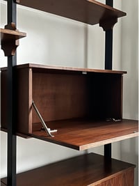 Image 4 of Italian Floor to Ceiling Shelving Unit, Three Bays, 1970s
