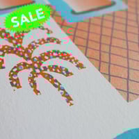 Image 3 of Avoid eyecontact (when eating a banana) - A3 riso print poster