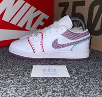 Image 1 of Nike Jordan 1 Low 'White/Stitched'