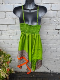 Image 2 of Luna Top Tunic Mini Dress -green