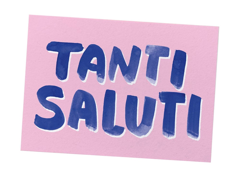 Image of POSTKARTE Tanti Saluti