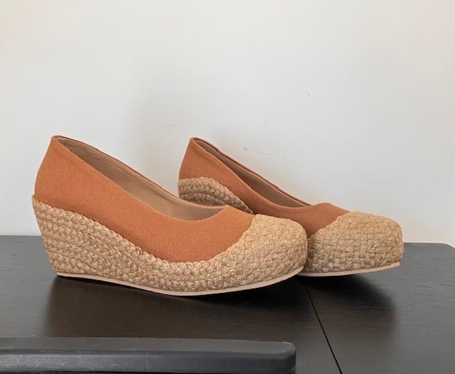 Image of Platform Wedges, Closed-Toe, 2-Inches (Tan)