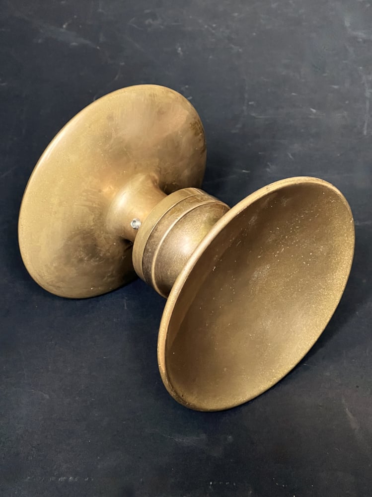 Image of Circular push-pull door handle in bronze, mid-20th century, France