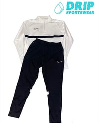 Nike Tracksuit (White Top/Black Bottoms)