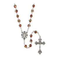 Red Cloisonne Rosary