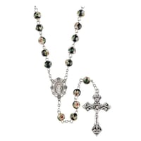 Black Cloisonne Bead Rosary