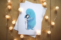 Image 2 of fuzzy monster hug card