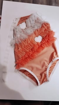 Image 2 of Hearts & ruffles halter swim suit