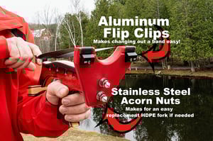 Image of Wooden Mini Starship Slingshot, Right or Left Handed Shooter, Catapult Mini Star Ship, Sling Shot