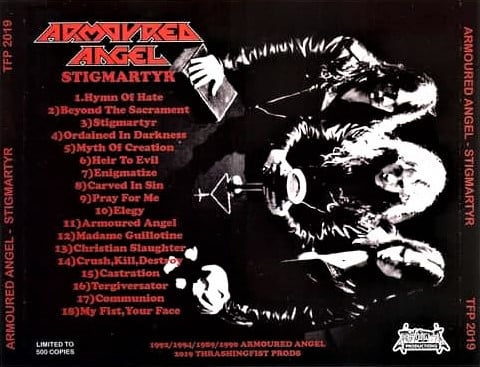 ARMOURED ANGEL - STIGMARTYR / MYSTERIUM CD + DEMOS 89/90