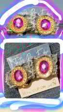 Image 1 of Tasty Raw Edge Denim Jemz Jelly Drop Clip-On‘s