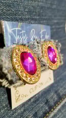 Image 2 of Tasty Raw Edge Denim Jemz Jelly Drop Clip-On‘s