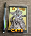 I Love - Cats! Badge