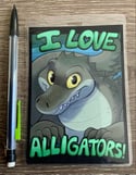 I Love - Alligators! Badge