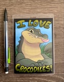 I Love - Crocodiles! Badge