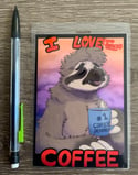 I Love - Coffee! Badge