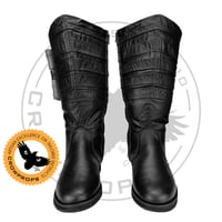 Image 1 of Cara Dune Black Long Boots (with or w/o cylinders)