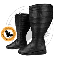 Image 3 of Cara Dune Black Long Boots (with or w/o cylinders)