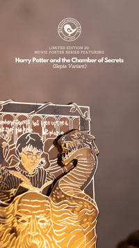 Image 2 of BOOK 2 , SEPIA VARIANT: 4" Poster Pin (Limited Edition 20)