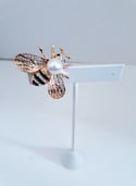 Gold Honeybee Fashion Brooch 