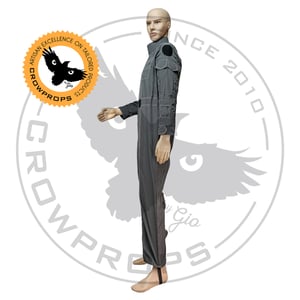 Image of Black Charcoal Flightsuit - STANDARD SIZES and TAILORED too, you choose.